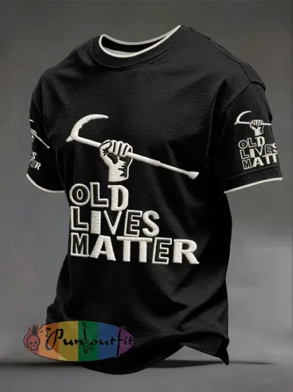 Men’s ’old lives matter’ T-shirts
