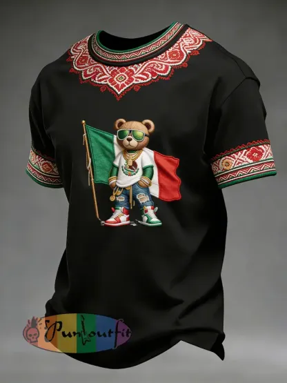 Retro Mexican Cinco de Mayo Art Print Casual Top