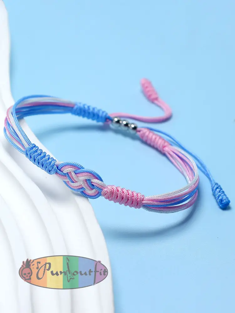 Trans Pride Woven Bracelet - As picture · ONE