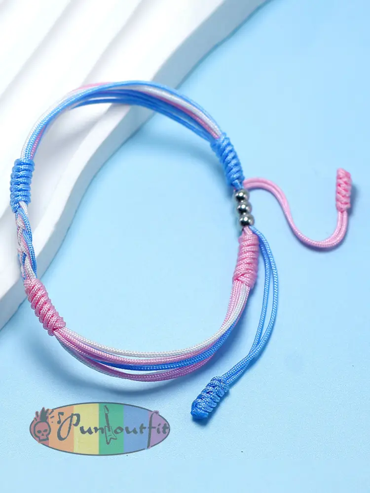 Trans Pride Woven Bracelet - As picture · ONE