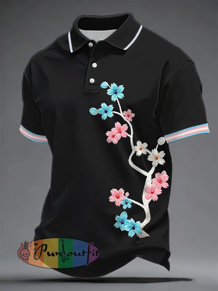 Men’s Transgender Pride Print Casual Top
