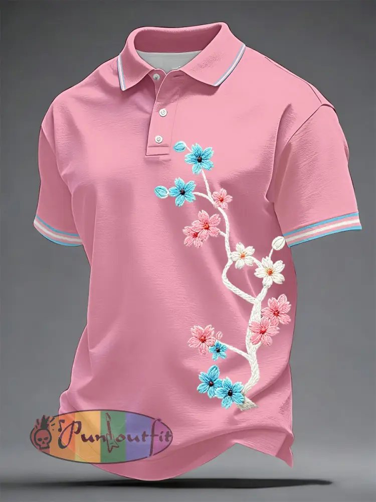 Men’s Transgender Pride Print Casual Top