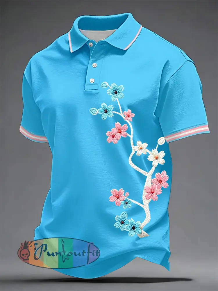 Men’s Transgender Pride Print Casual Top