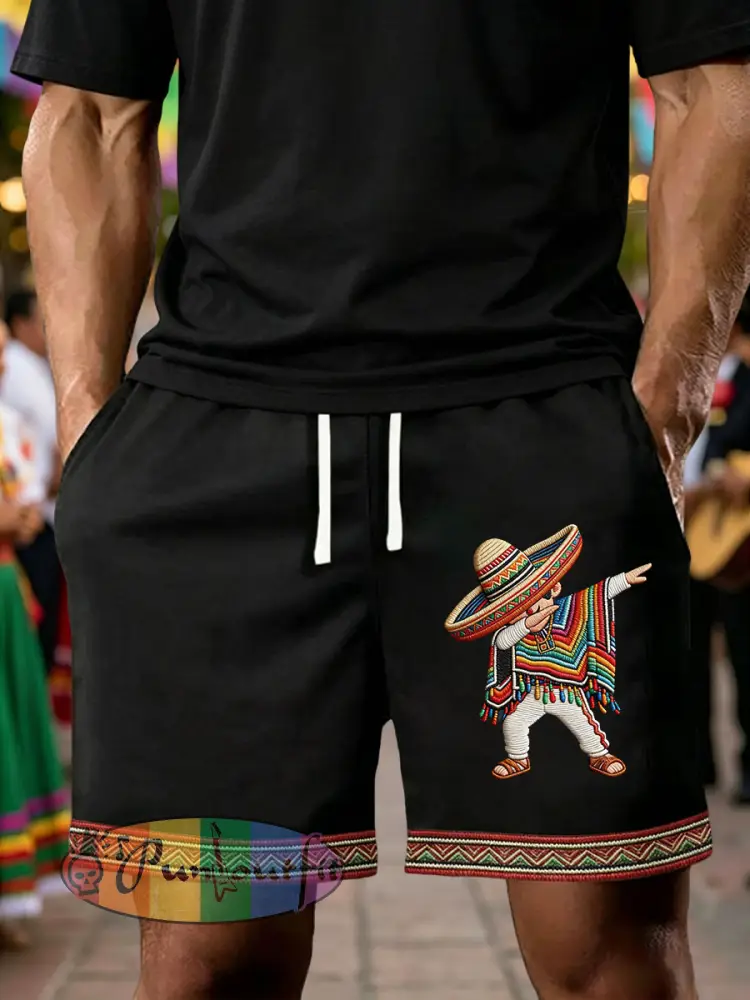 Men’s Cinco de Mayo Printed Casual Shorts