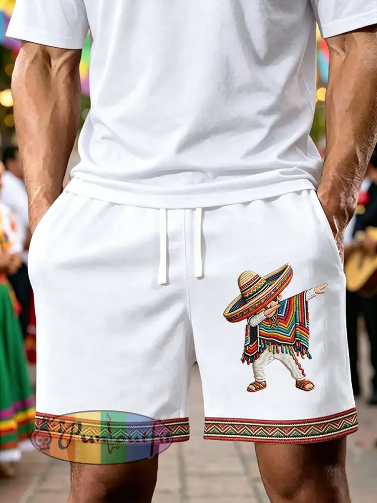 Men’s Cinco de Mayo Printed Casual Shorts