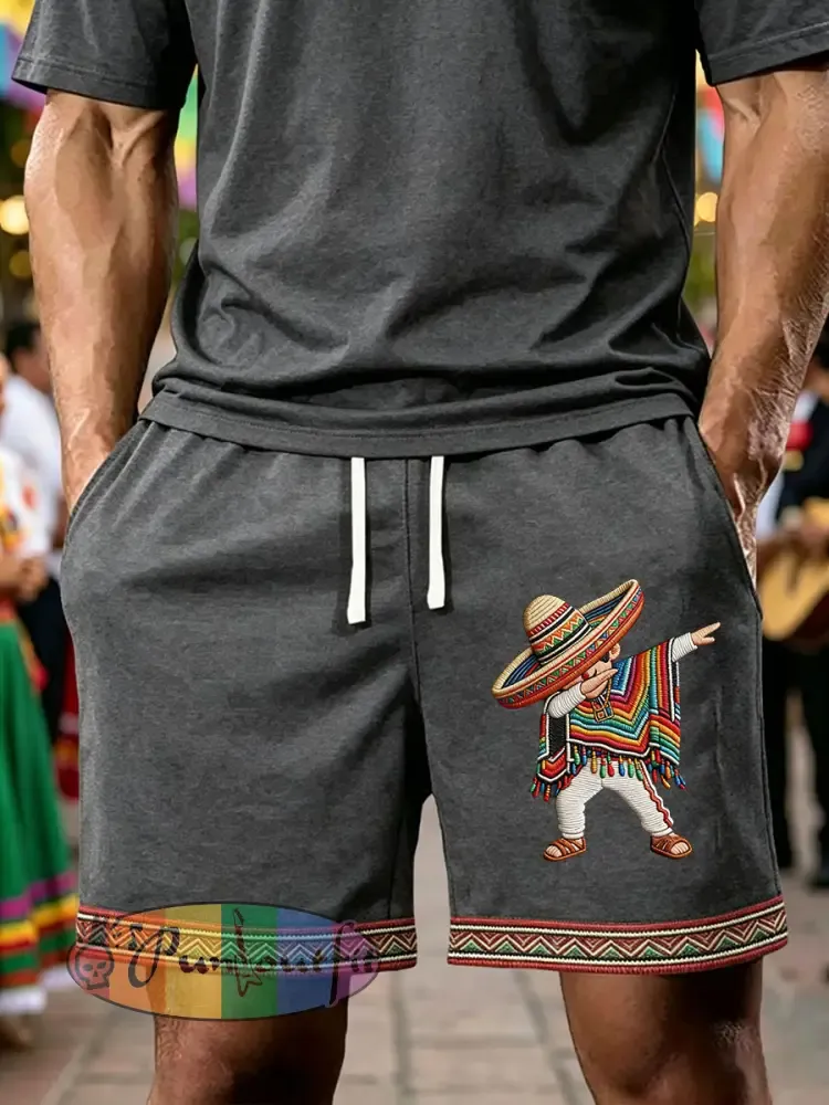 Men’s Cinco de Mayo Printed Casual Shorts