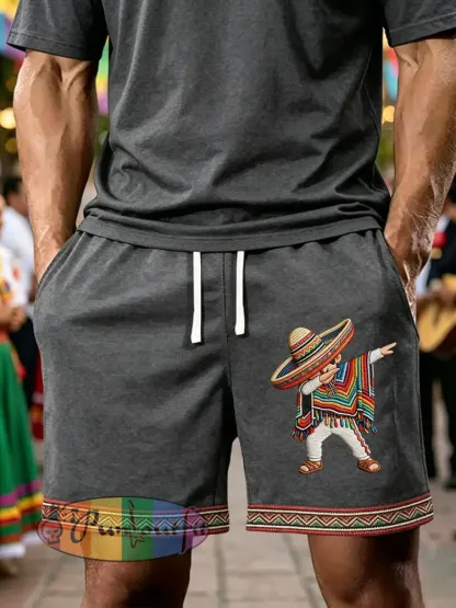 Men’s Cinco de Mayo Printed Casual Shorts