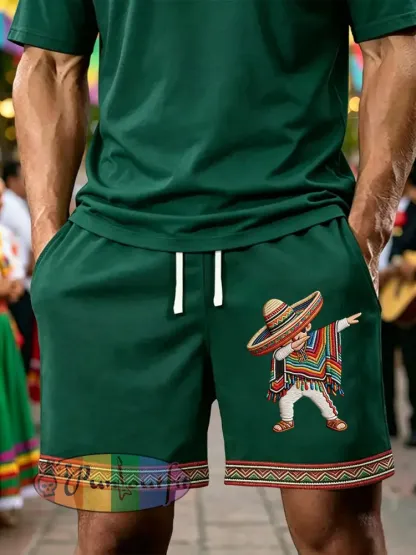 Men’s Cinco de Mayo Printed Casual Shorts