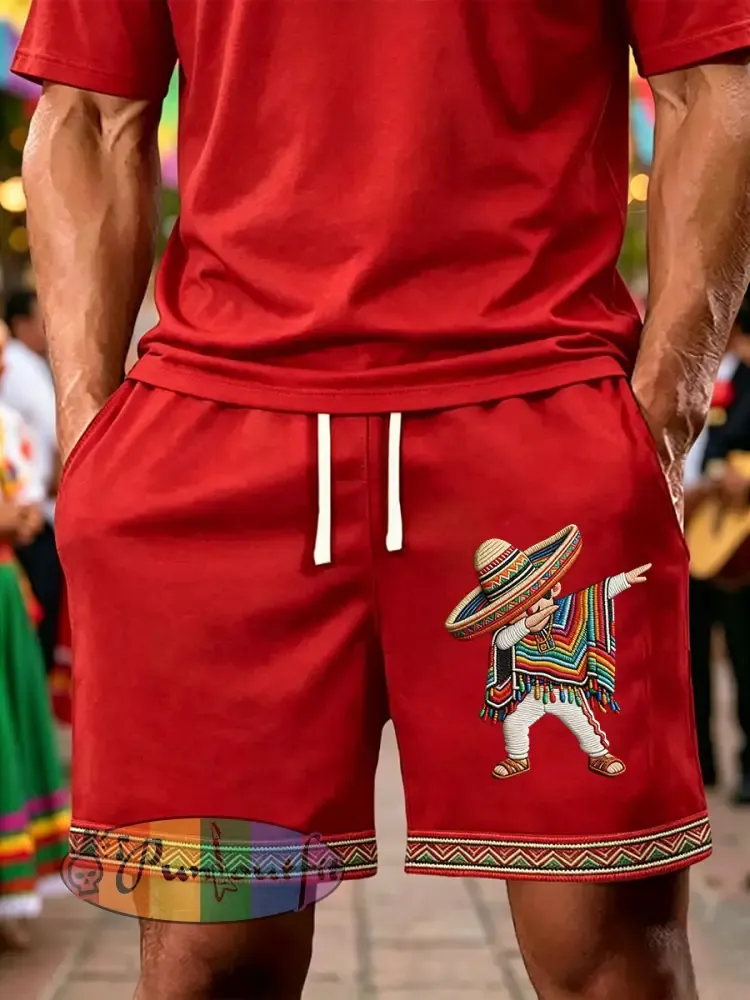 Men’s Cinco de Mayo Printed Casual Shorts
