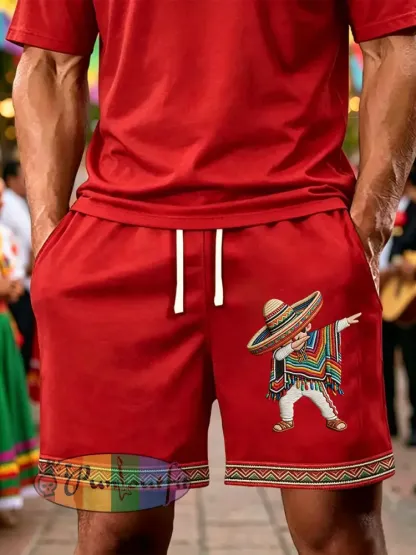 Men’s Cinco de Mayo Printed Casual Shorts