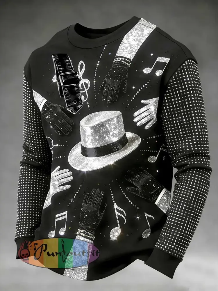 Men's Vintage Commemorative Printed Sweatshirt