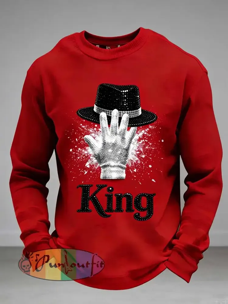 Men's Vintage Commemorative Printed Sweatshirt