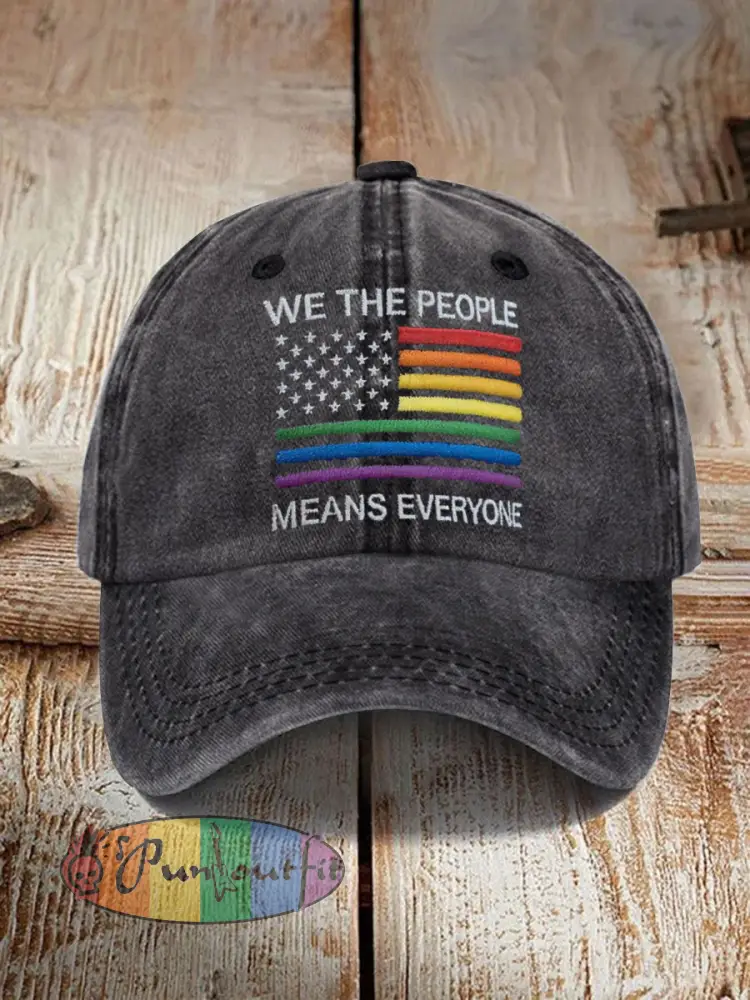 Unisex pride rainbow month Print Hat