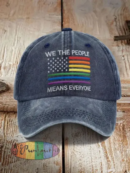 Unisex pride rainbow month Print Hat