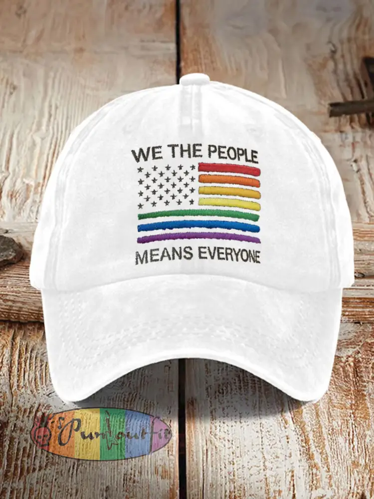 Unisex pride rainbow month Print Hat