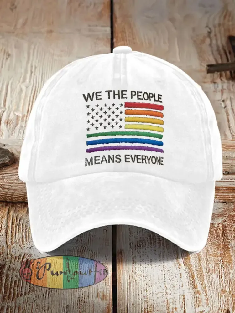 Unisex pride rainbow month Print Hat