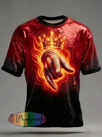 Men’s Pop Music Character Short Sleeves T-shirt