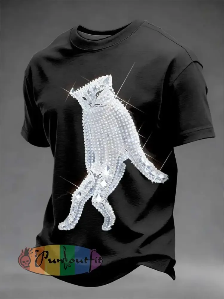 Men’s Pop Music Character Short Sleeves T-shirt