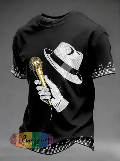 Men’s Pop Music Short Sleeves T-shirt