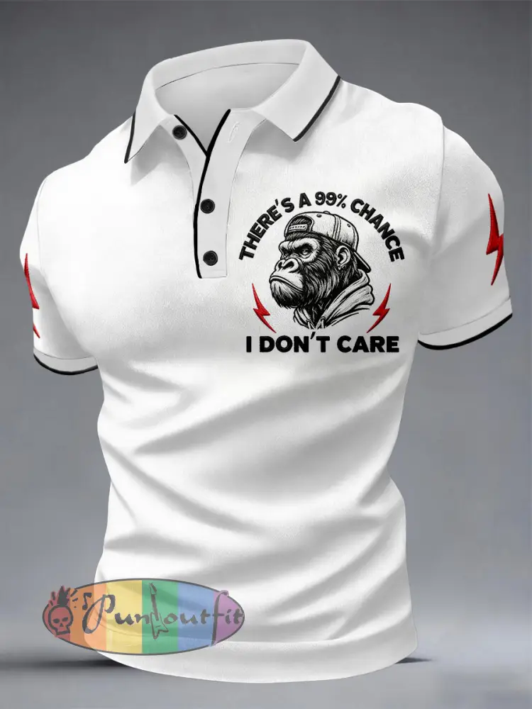 Men’s ’There’s A 99% Chance I Don’t Care’ Monkey Tops