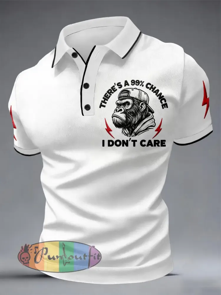 Men’s ’There’s A 99% Chance I Don’t Care’ Monkey Tops