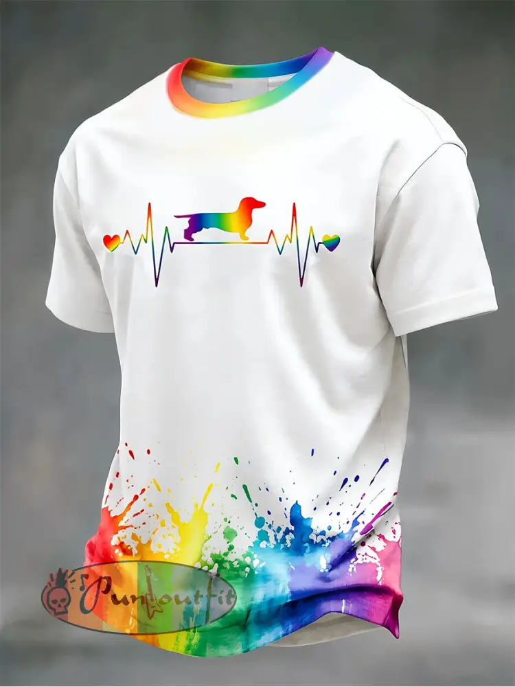 Men’s Pride Print Casual T-shirt