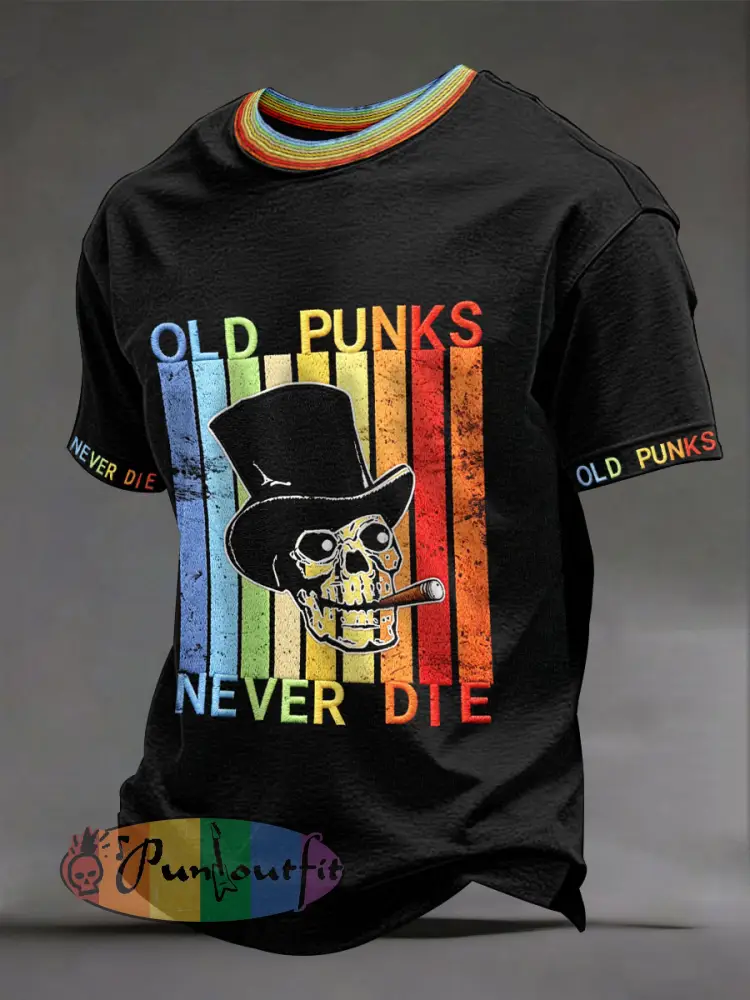 Men’s ’Old Punks Never Die’ T-shirts