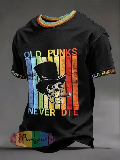Men’s ’Old Punks Never Die’ T-shirts
