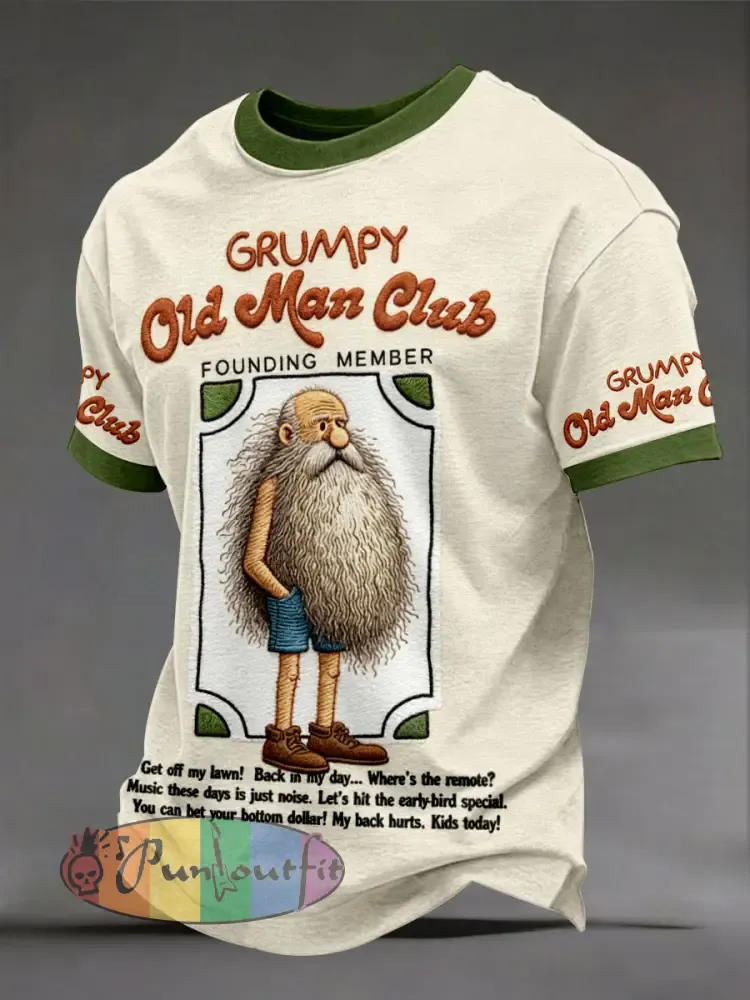 Men’s ’grumpy old man club’ T-shirts