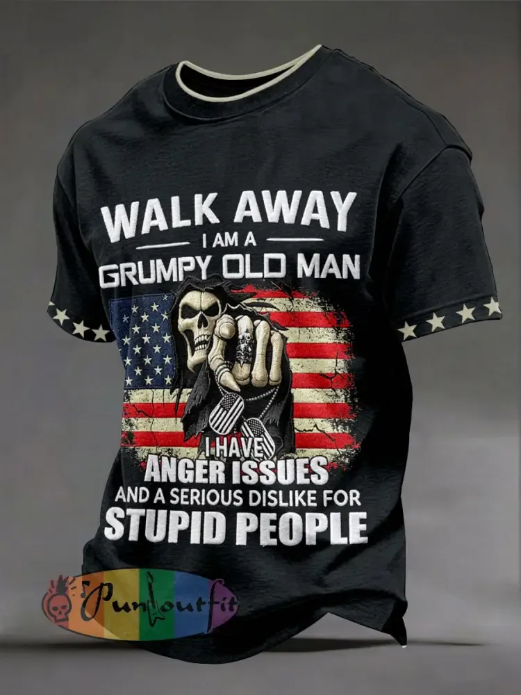 Men’s ’walk away I am a grumpy old man’ T-shirts