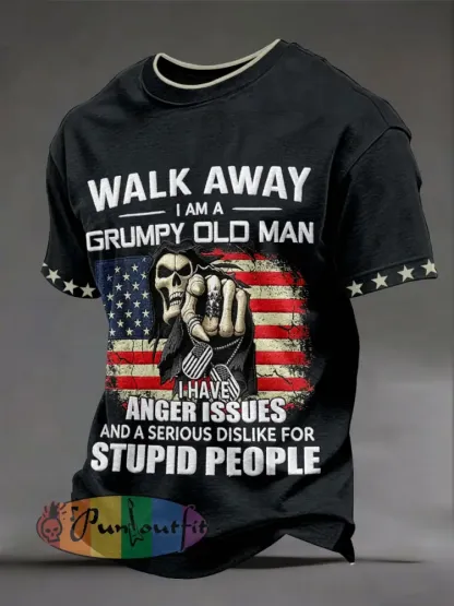 Men’s ’walk away I am a grumpy old man’ T-shirts