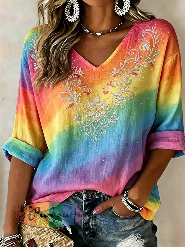 Women’s Pride Month Print Casual T-shirt