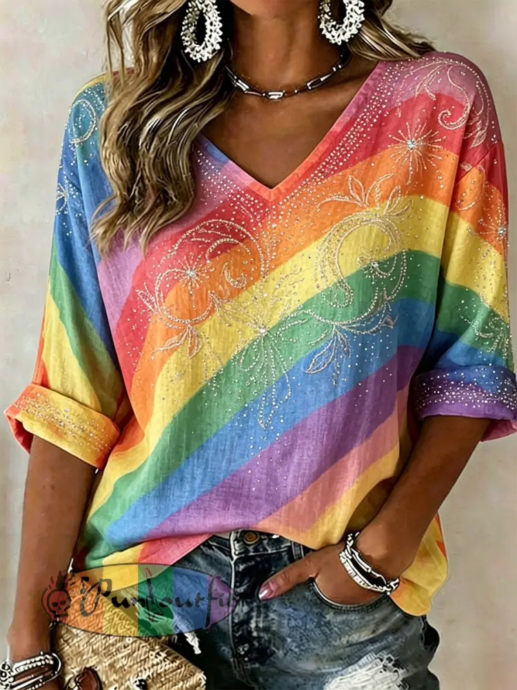 Women’s Pride Month Print Casual T-shirt