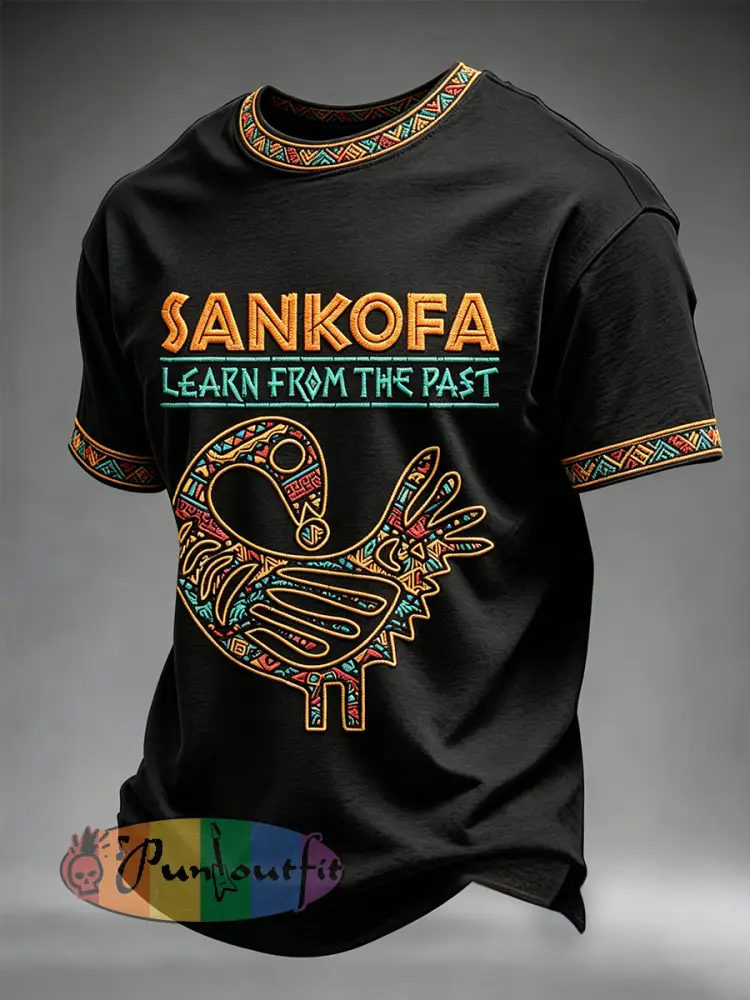 Men’s Sankofa Bird Short Sleeves T-shirt