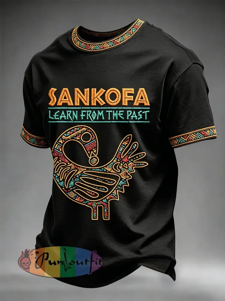 Men’s Sankofa Bird Short Sleeves T-shirt