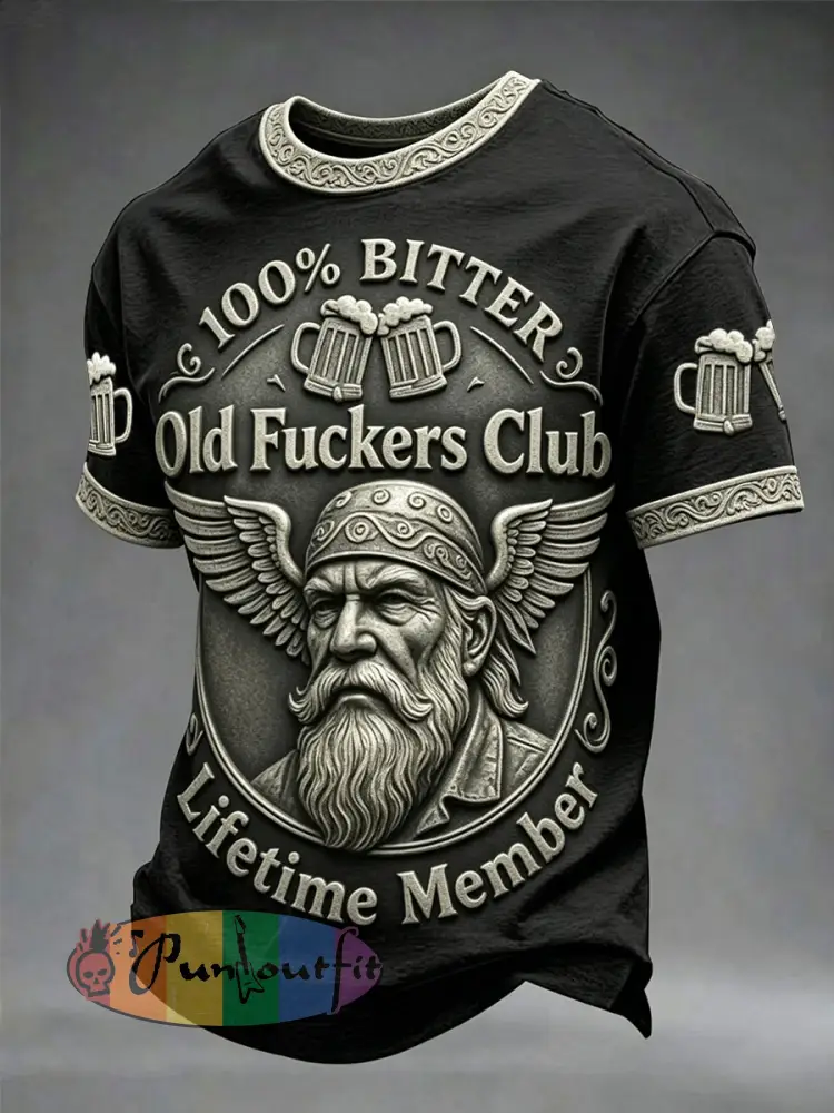 Men’s ’100% Bitter Old Fuckers Club’ T-shirts