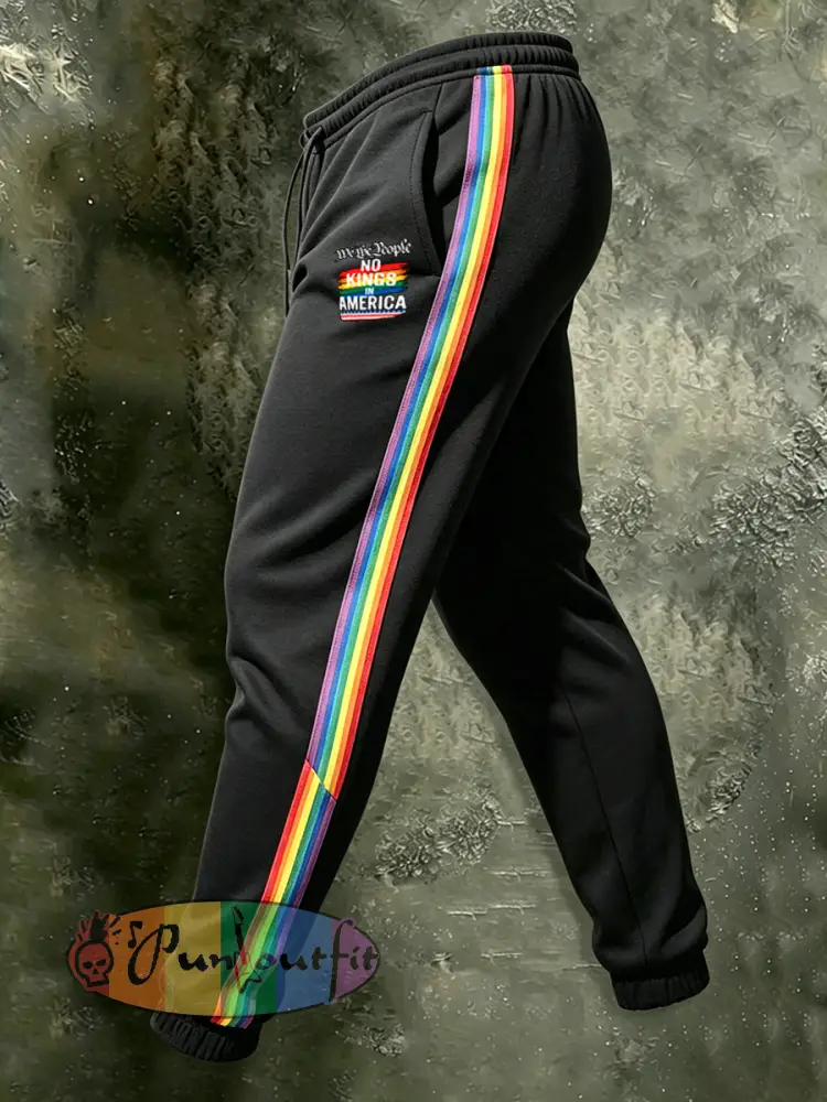 Men’s Rainbow Pride LGBTQ Gay Art Print Pants