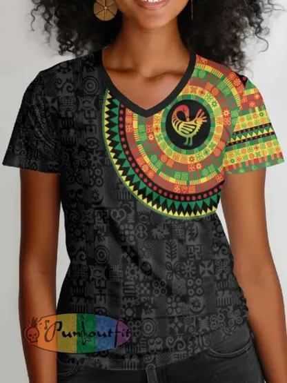 Women’s Sankofa Bird Short-sleeved T-shirt