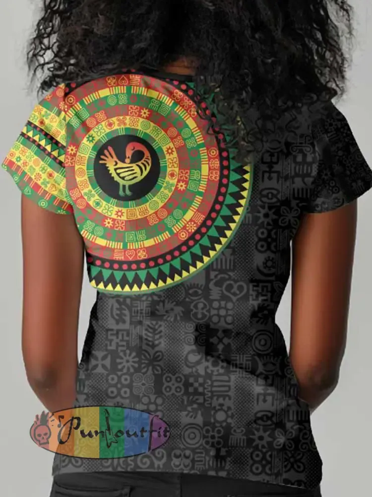 Women’s Sankofa Bird Short-sleeved T-shirt
