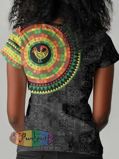 Women’s Sankofa Bird Short-sleeved T-shirt