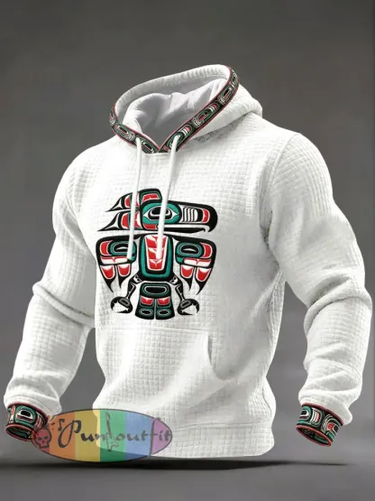 Men’s Indigenous Art Casual Hoodie