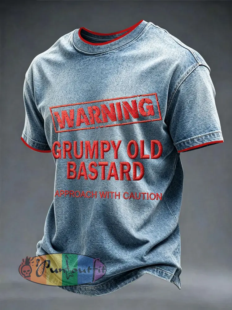Men’s ’grumpy old bastard’ T-shirts