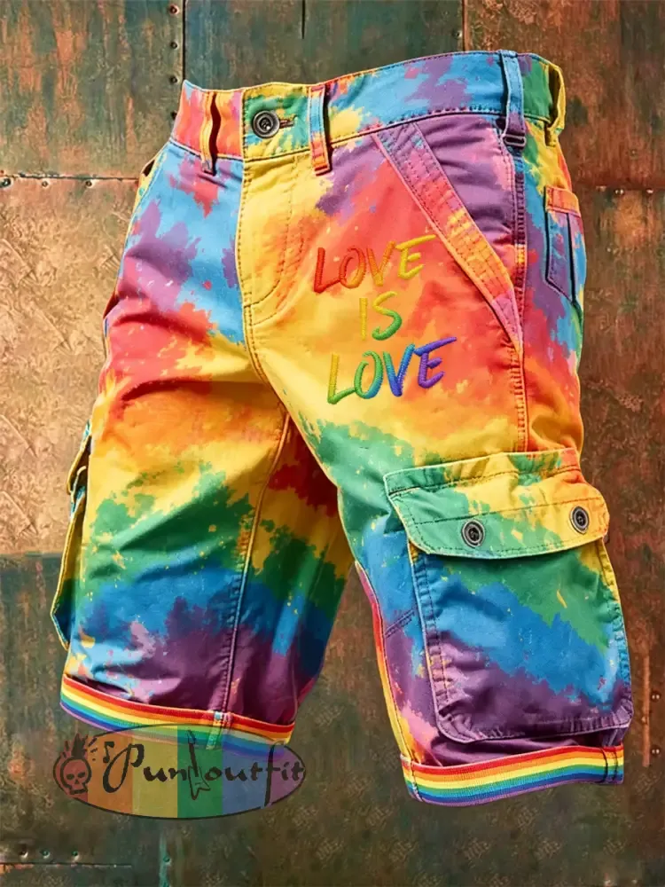 Men’s Pride Month printed shorts