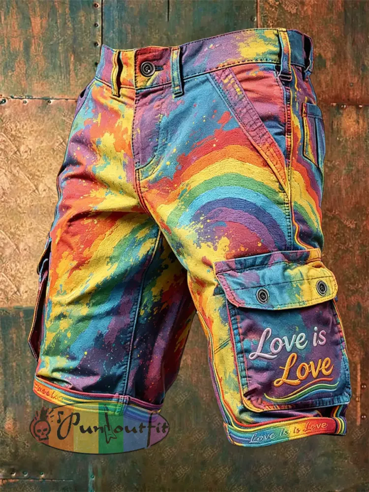 Men’s Pride Month printed shorts