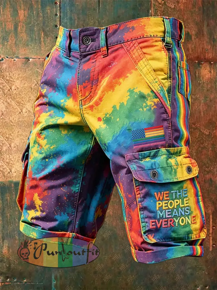 Men’s Pride Month printed shorts