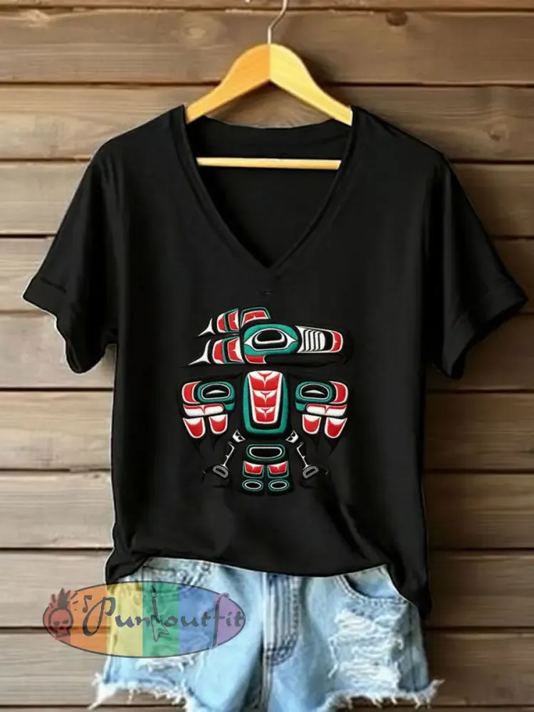 Women’s Indigenous Totem Casual Sweatshirts