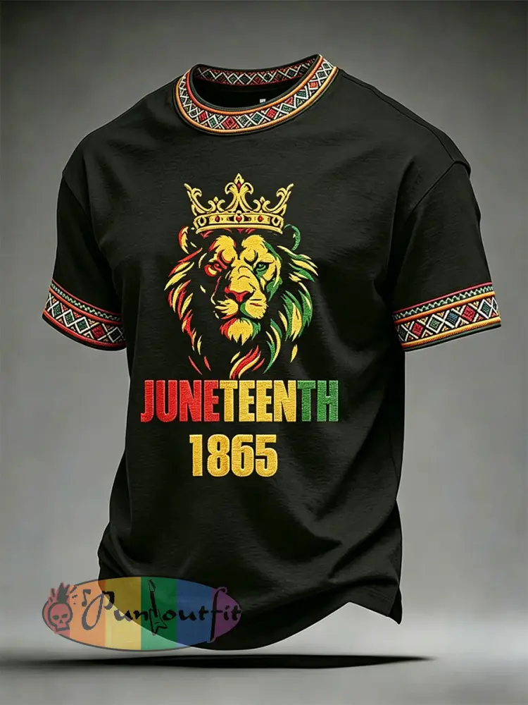 Men’s Juneteenth Print Casual Tee