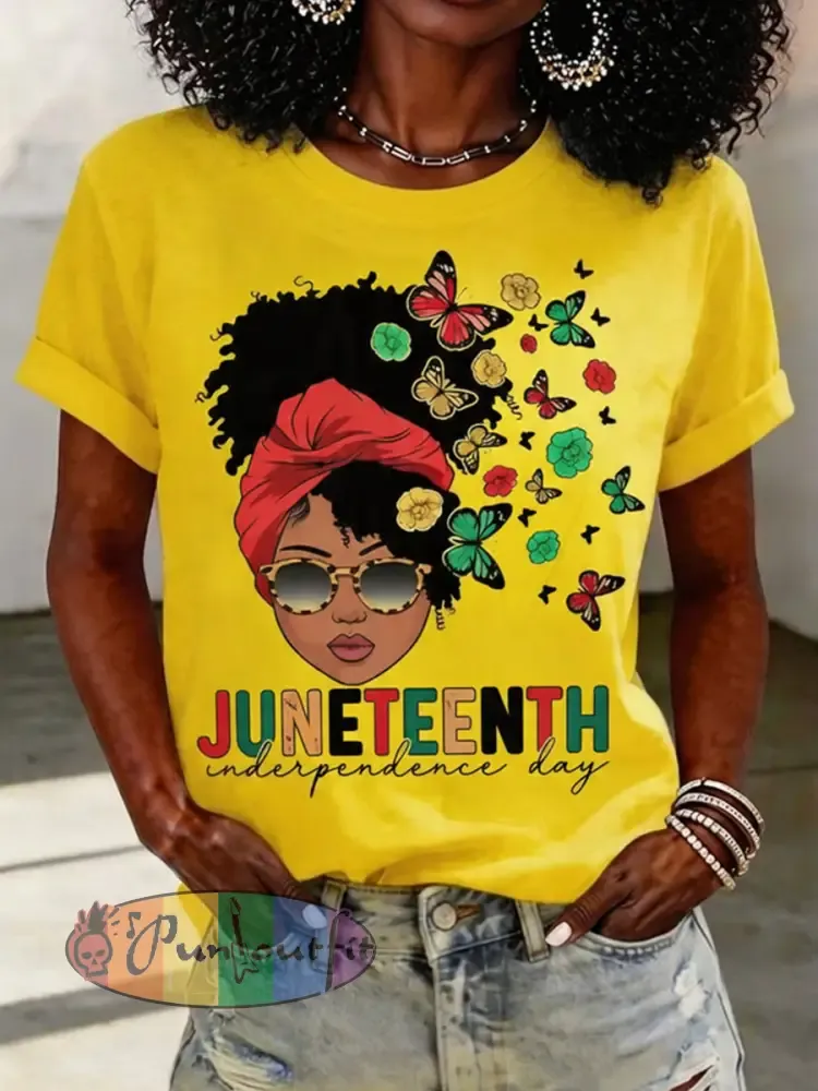 Women’s Juneteenth Print Casual Tee