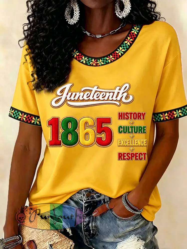 Women’s Juneteenth Print Casual Tee