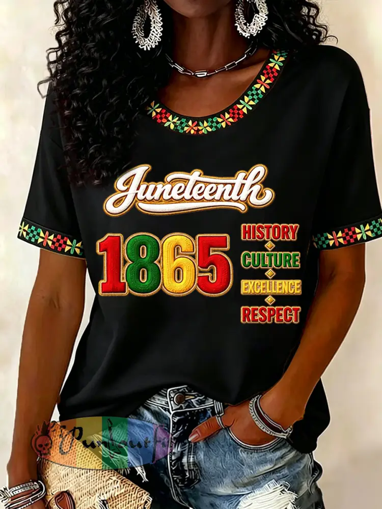 Women’s Juneteenth Print Casual Tee